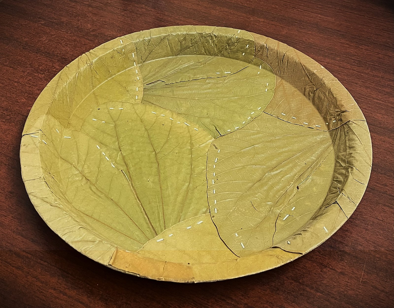 12" Round - Vistaraku / SAL leaf Buffet Plate (Pack of 20)