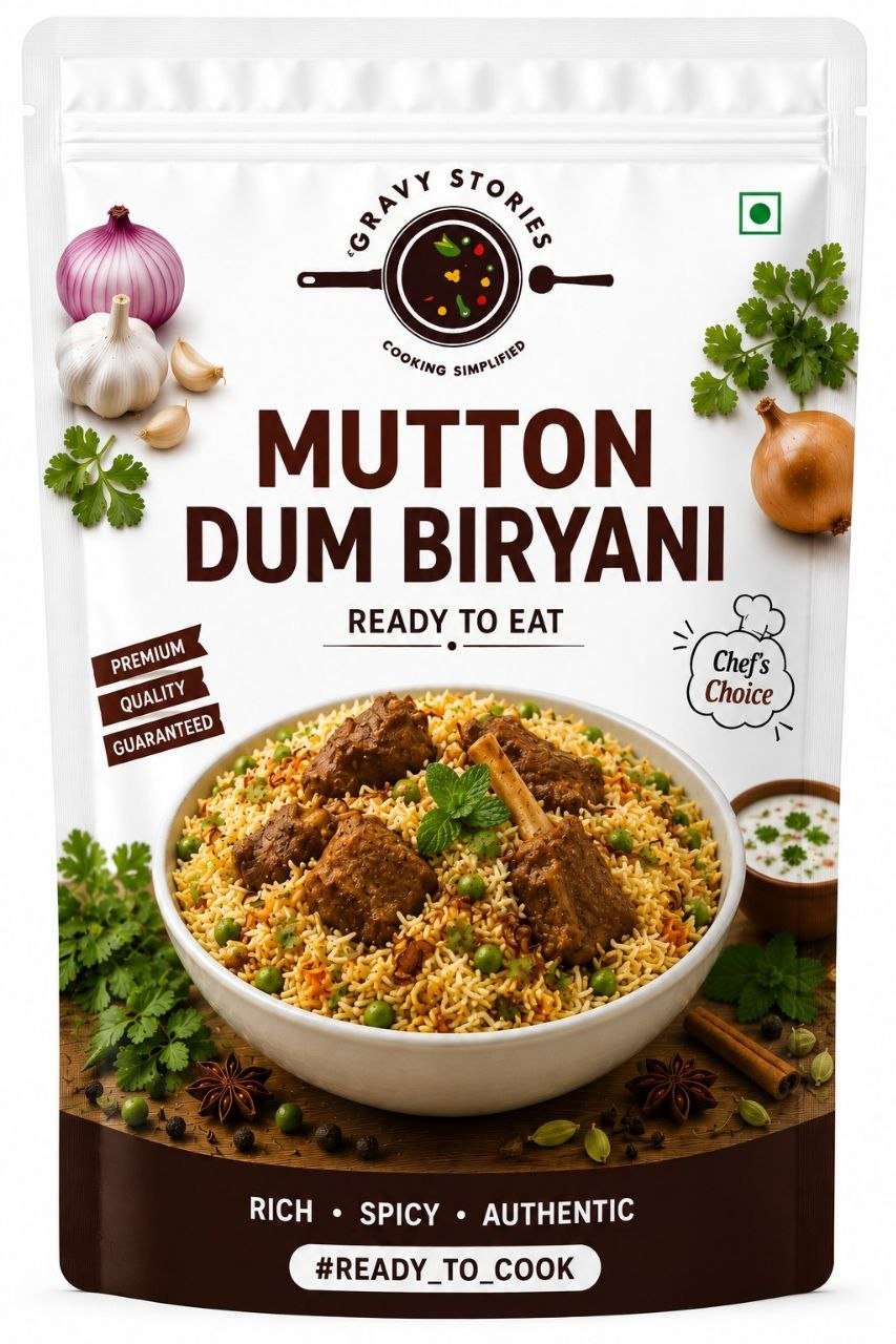 Gravy Stories Mutton Biryani Ready to eat (285 gms)